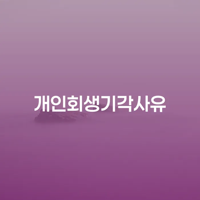 개인회생비용분납 개인회생으로 방법 잘 하는 곳